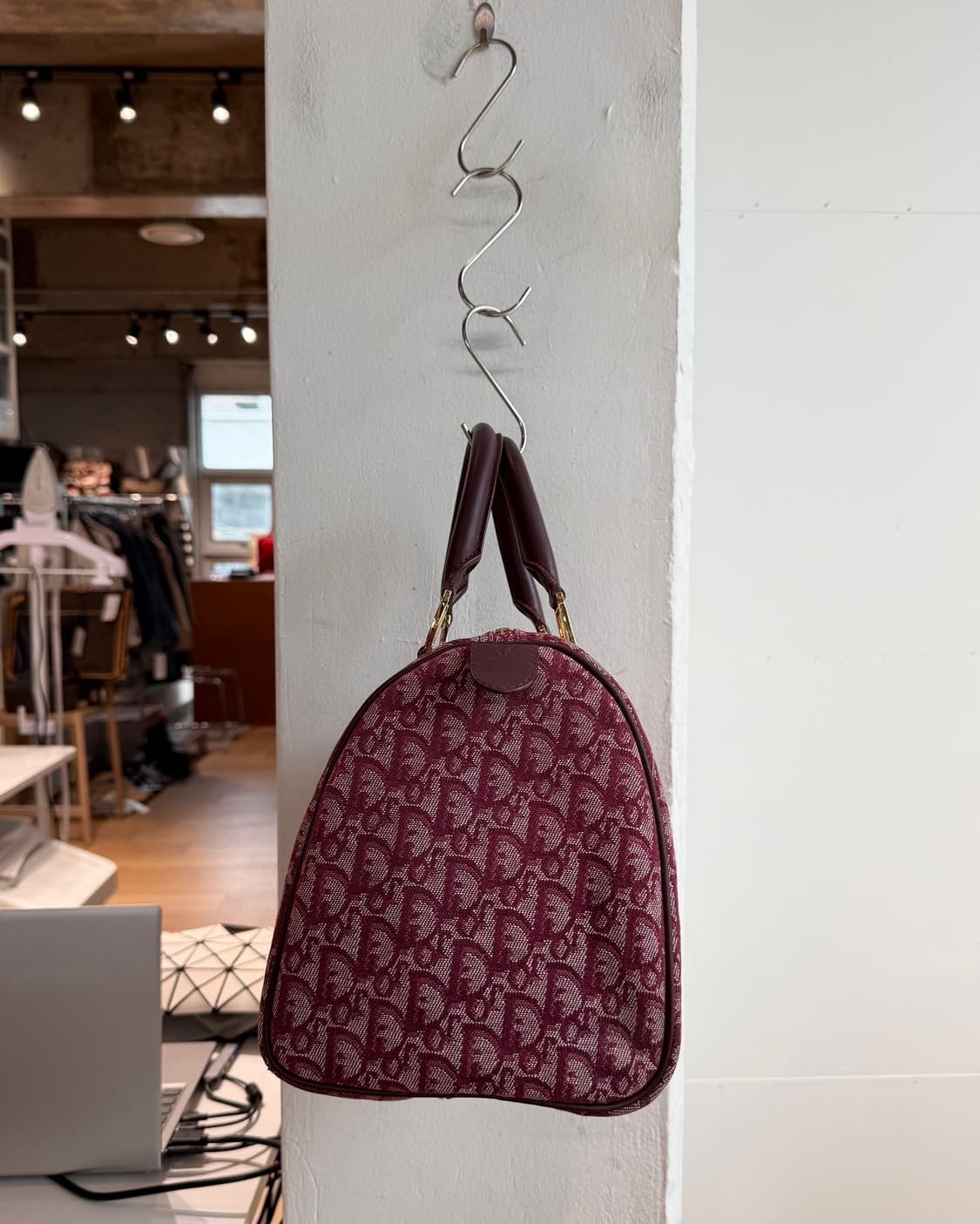 크리스찬 디올 레드 오블리크 트로터 보스턴백  상품이미지5