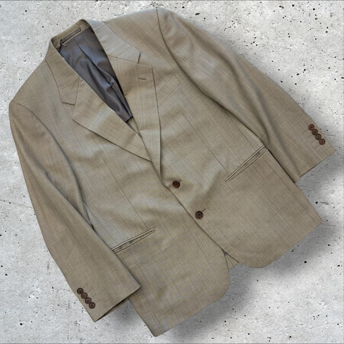 [38R] 입생로랑 뿌르 옴므 베이지 블레이저 남성 정장 자켓 D801 상품이미지1
