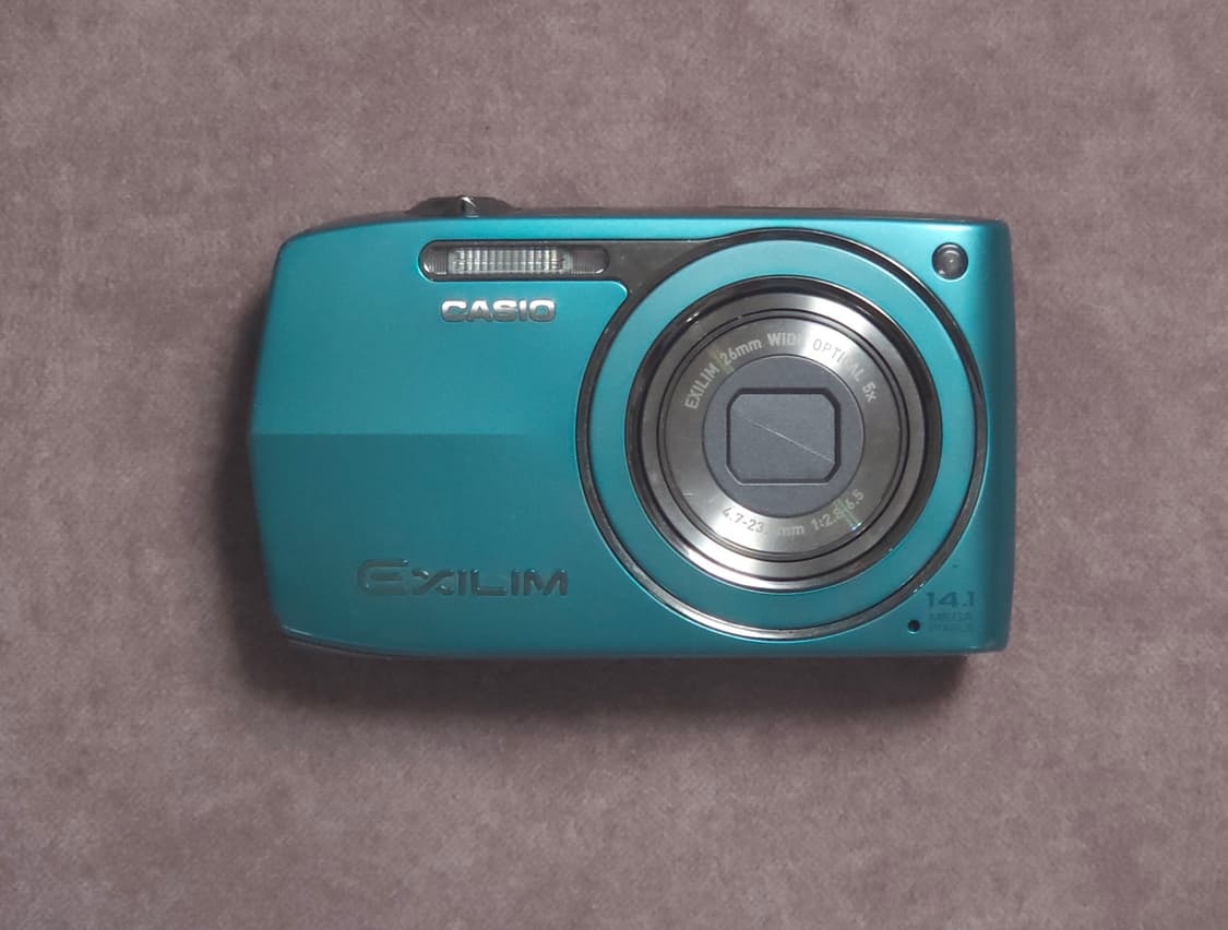 풀박스 ) 작례 있음 ) 카시오 엑슬림 z2300 민트 블루 상품이미지2