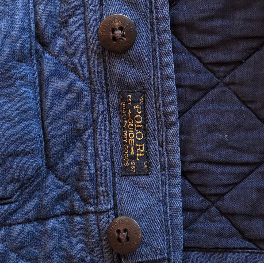 폴로랄프로렌 워시드 퀼팅 숄 카라 자켓 상품이미지7