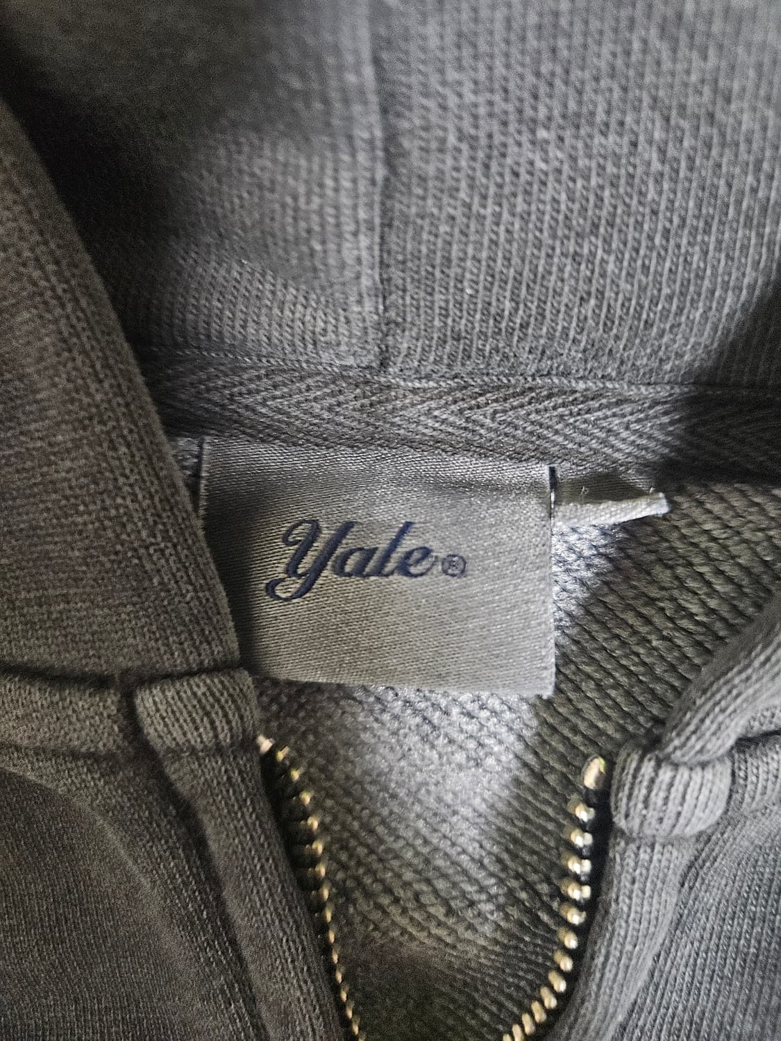 예일 후드집업 XL 회색 상품이미지3