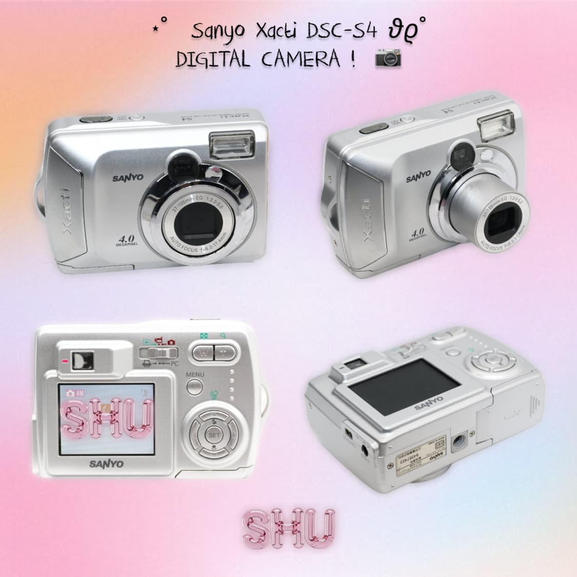 산요 작티 Xacti DSC-S4 컴팩트 빈티지 레트로 디카 실버 상품이미지1