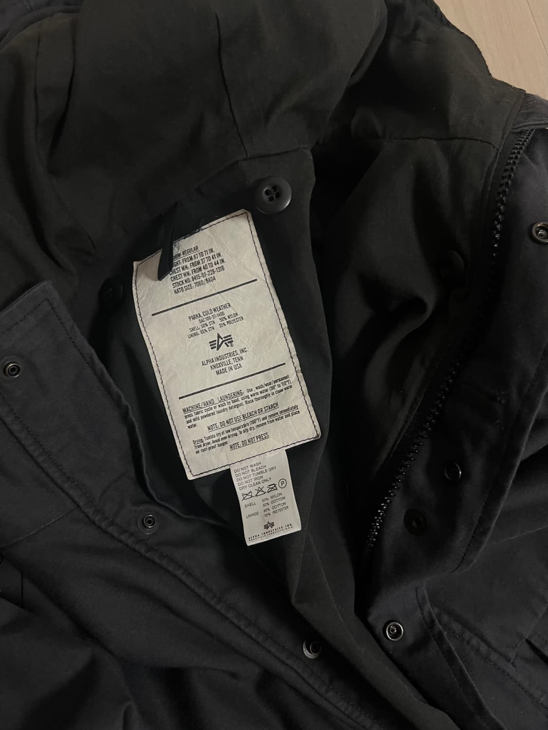 알파 인더스트리 파카 상품이미지3