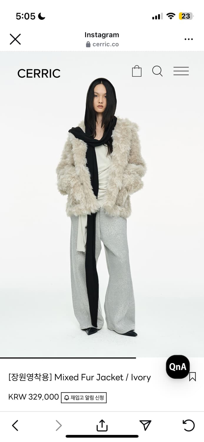 장원영 착용) 세릭 cerric 퍼자켓  상품이미지3