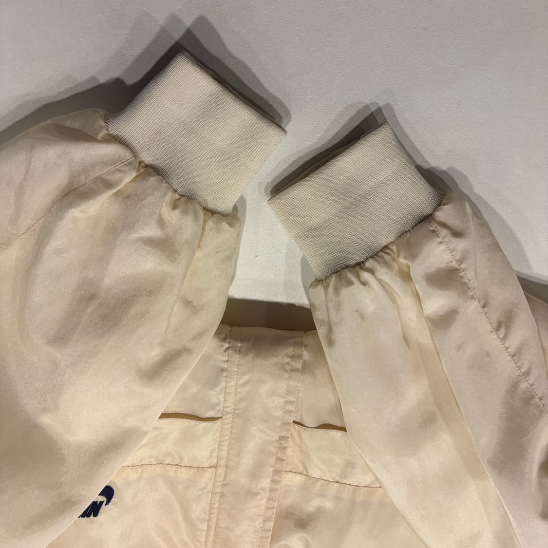 [L] 88s 나이키 빈티지 나일론 아이보리 바람막이 점퍼 D54 상품이미지8
