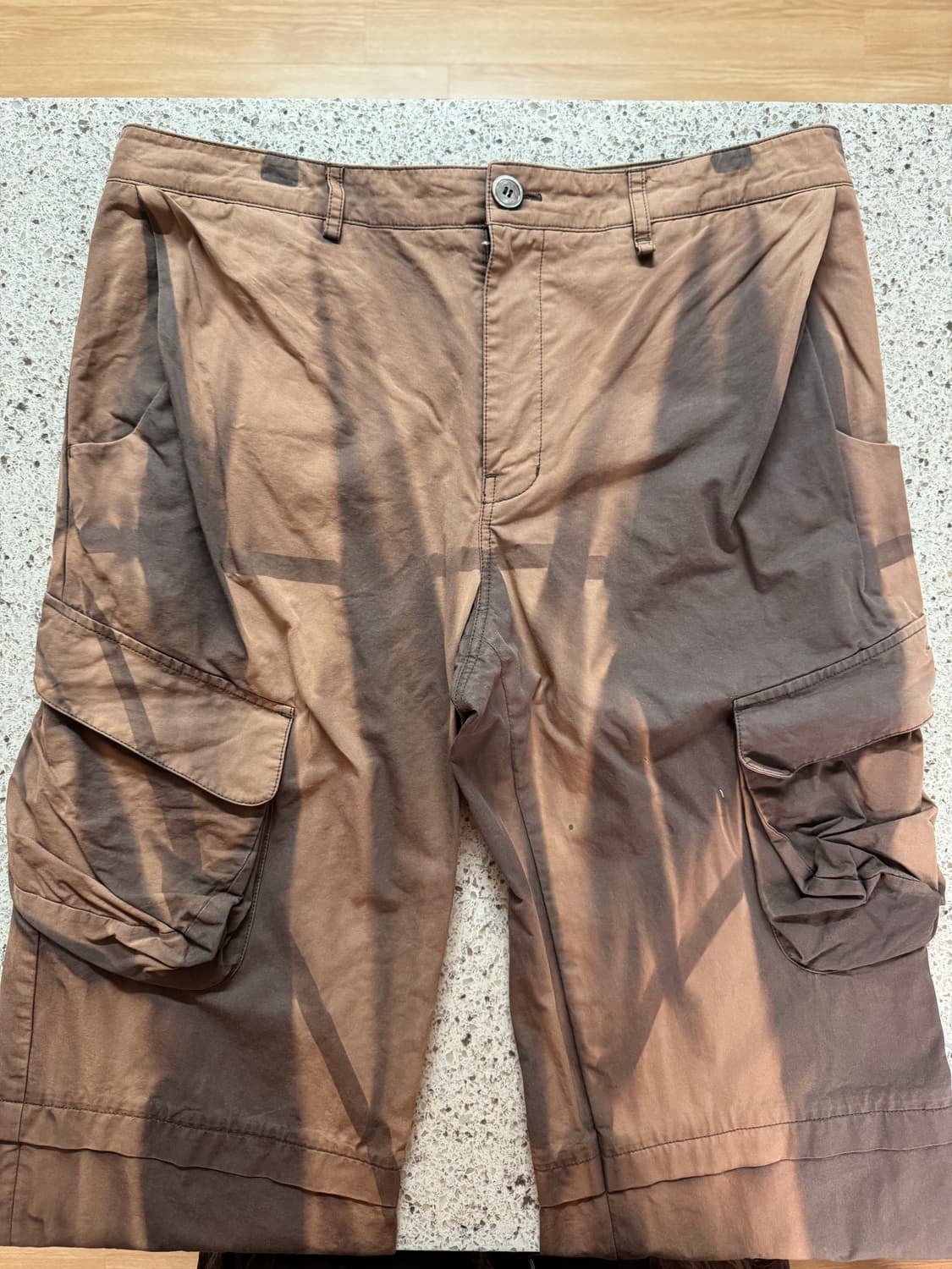 지용킴 22AW 선페이딩 브라운 카고 팬츠 XL 상품이미지3