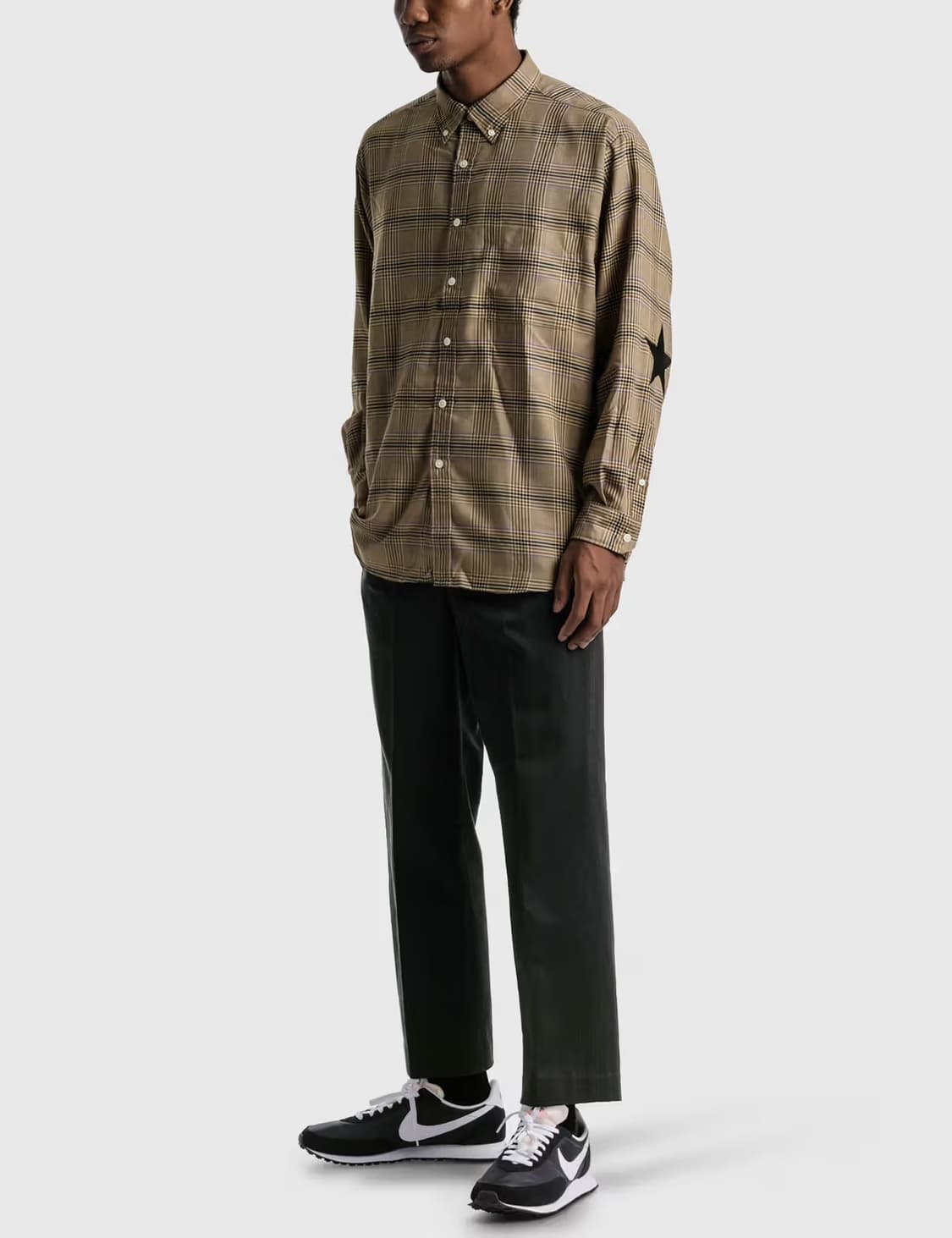 SOPHNET. STAR ELBOW PATCHED BAGGY SHIRT 상품이미지2