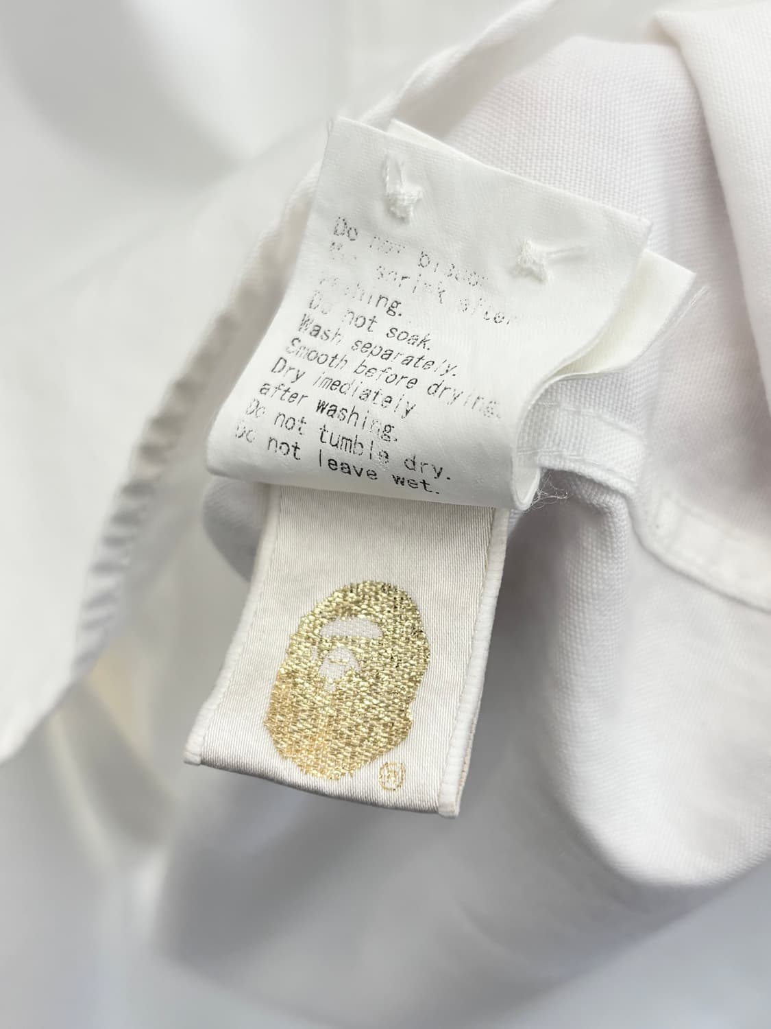 베이프 원포인트 반팔 셔츠  상품이미지5