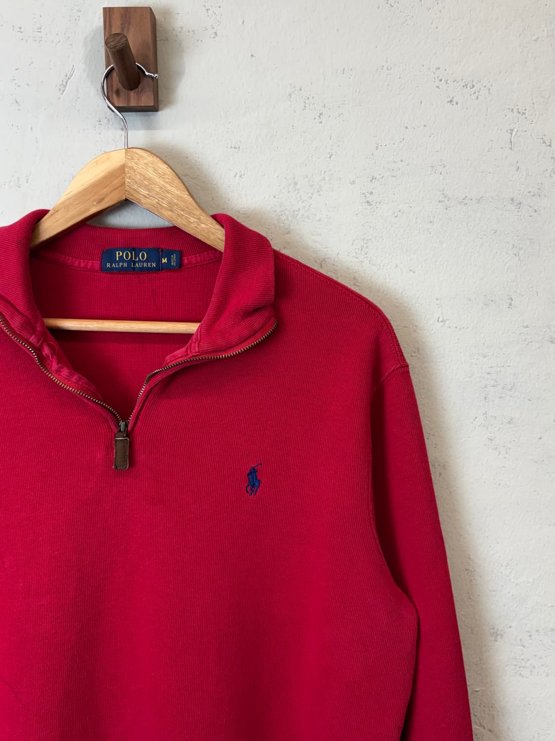 폴로랄프로렌 빈티지 코튼 니트 반집업 상품이미지2