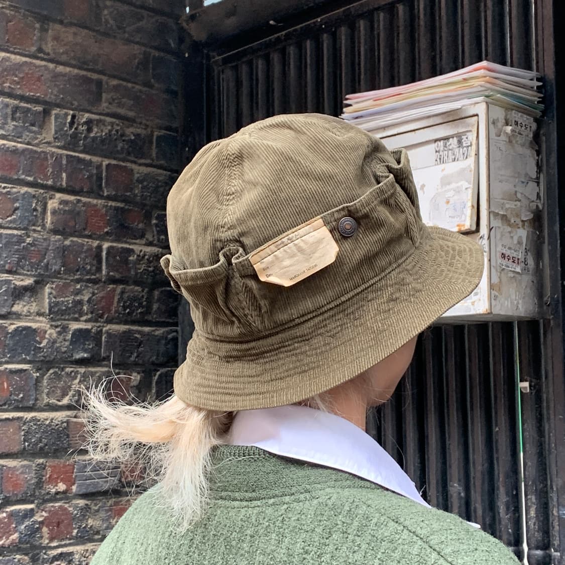 *레어* 캐피탈 카고 타입 코듀로이 버킷햇 상품이미지9