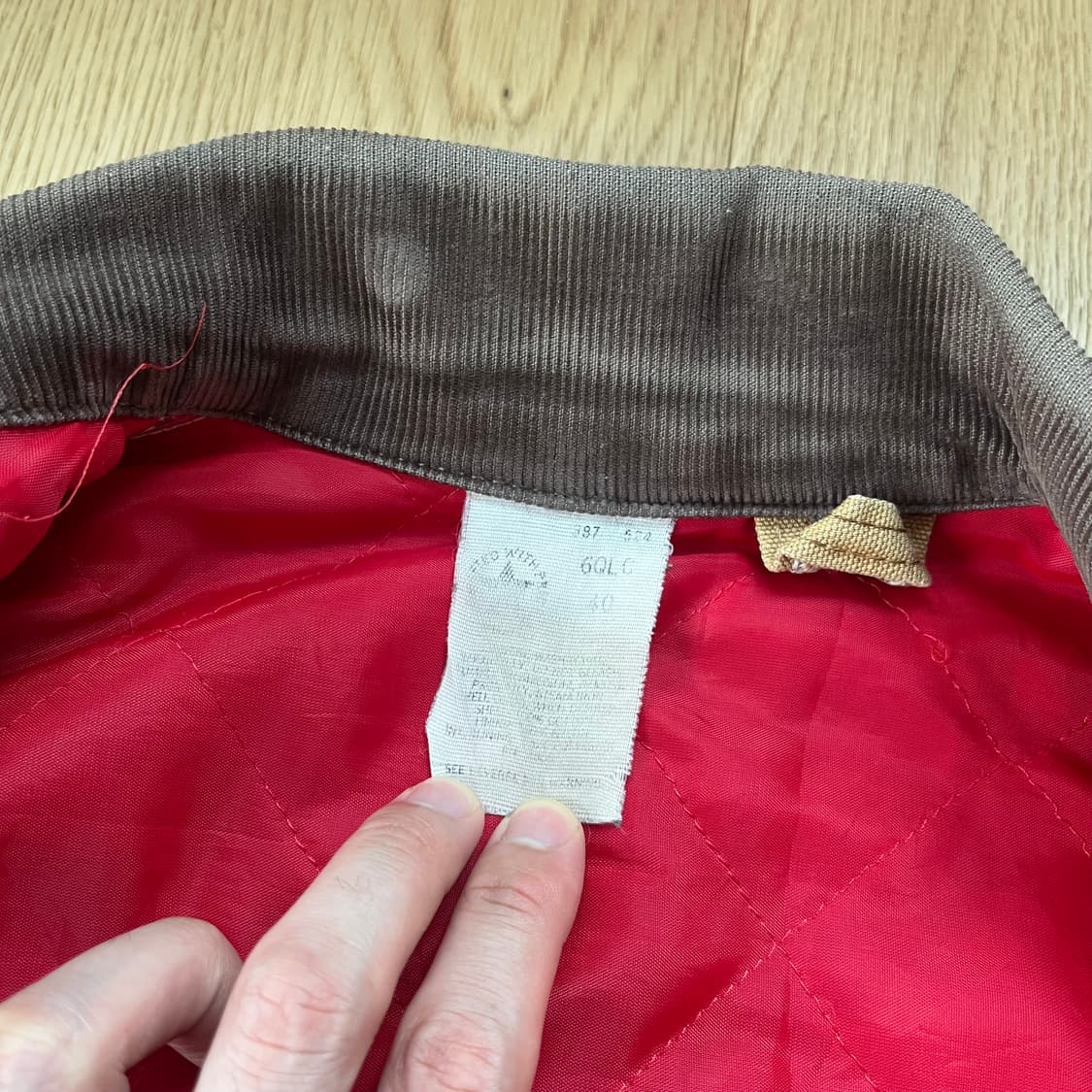 1980년대 칼하트 6QLC 초어 자켓 빈티지 미국제조 상품이미지4