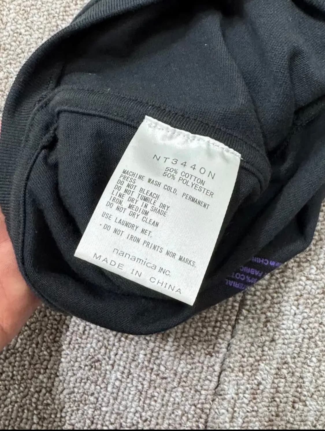 노스페이스 퍼플라벨 반팔 블랙 L NT3440N 상품이미지4