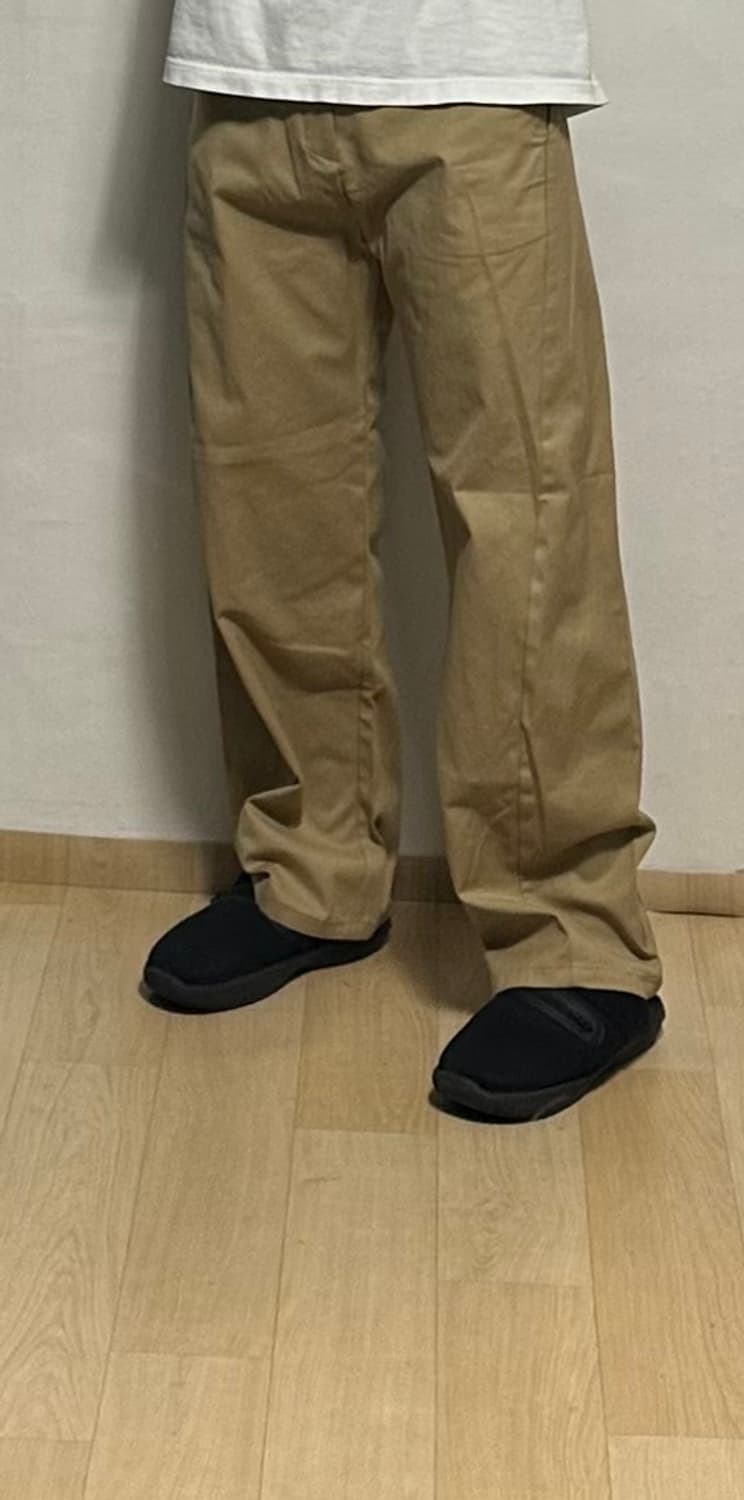 니티드 비얼디드키드 커브드 와이드 치노 팬츠 상품이미지5