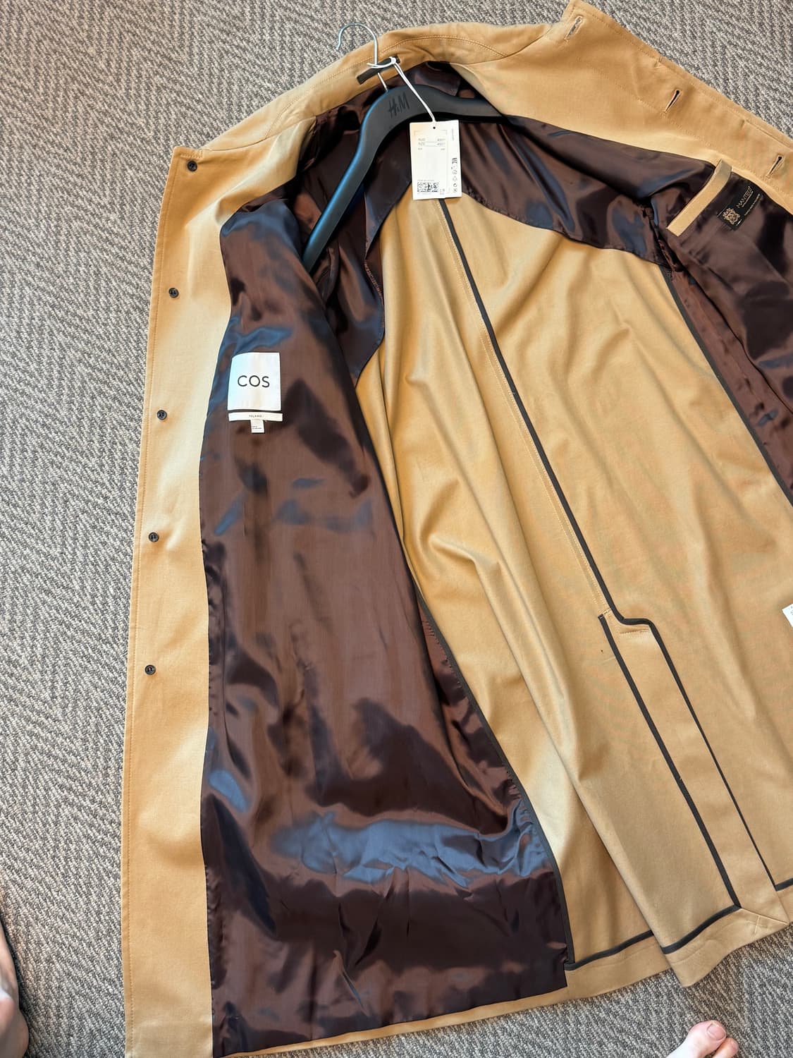 코스(COS) 트렌치 발마칸 코트 1131581 새상품 XL 상품이미지5