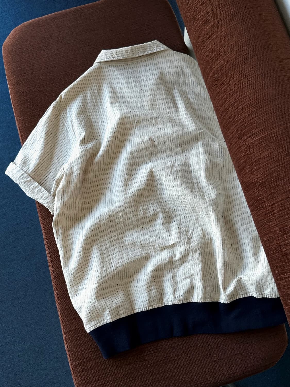 Natural fabric stripe design polo top 상품이미지5
