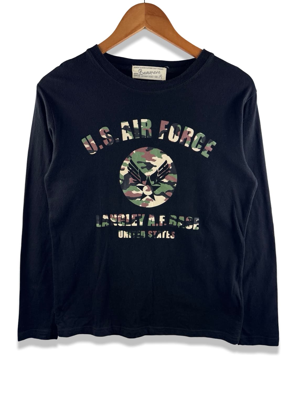 JPN  USAF 카모플라주 프린팅 롱슬리브3494 상품이미지1