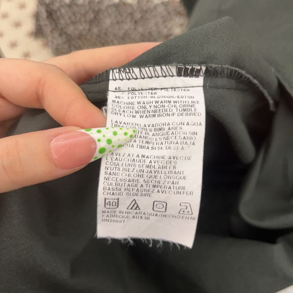 디키즈 90's 레트로 빈티지 빅 다크그린 워크 셔츠 2XL C09040 상품이미지6