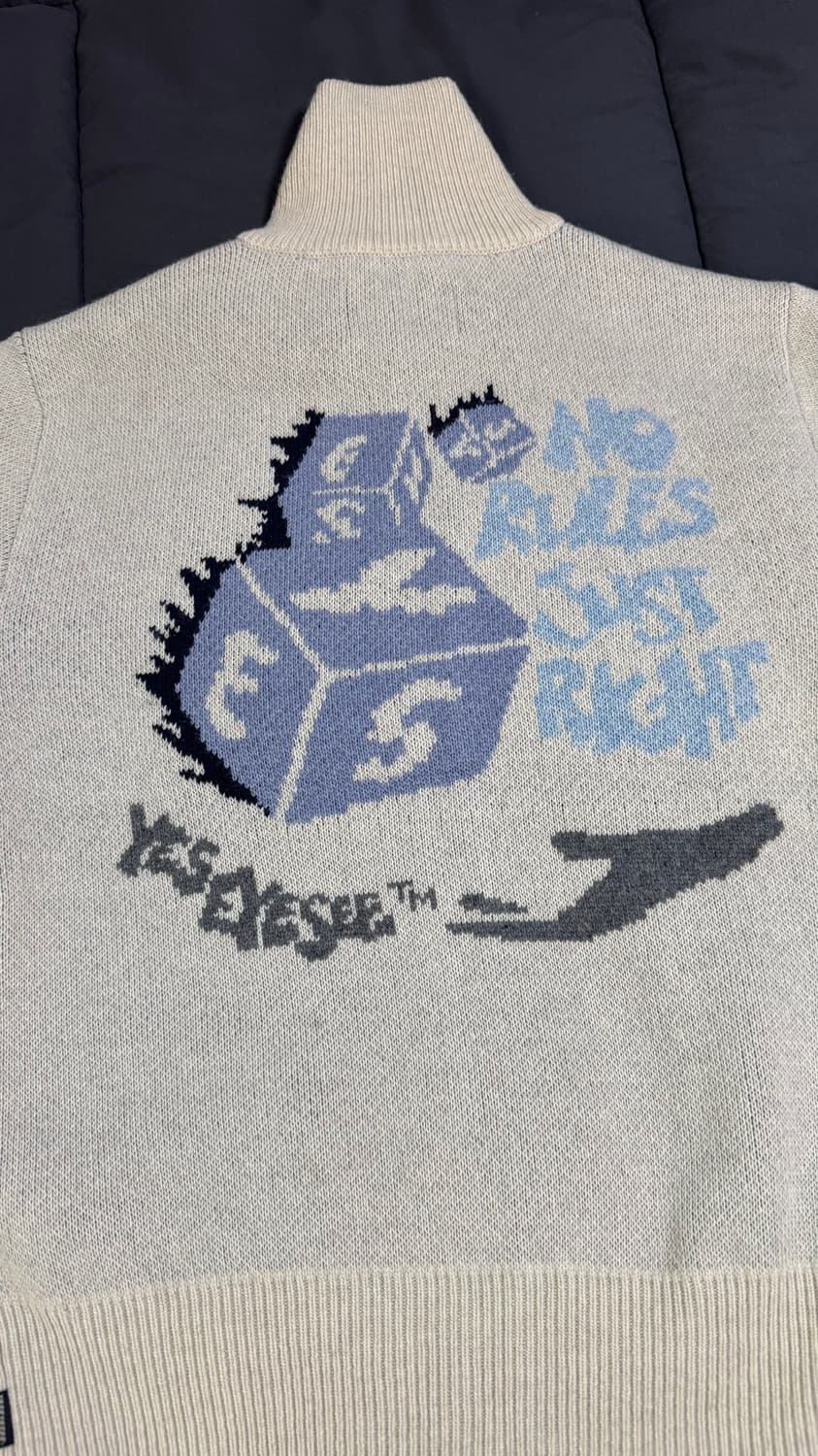 예스아이씨 다이스 니트 집업 M 상품이미지5