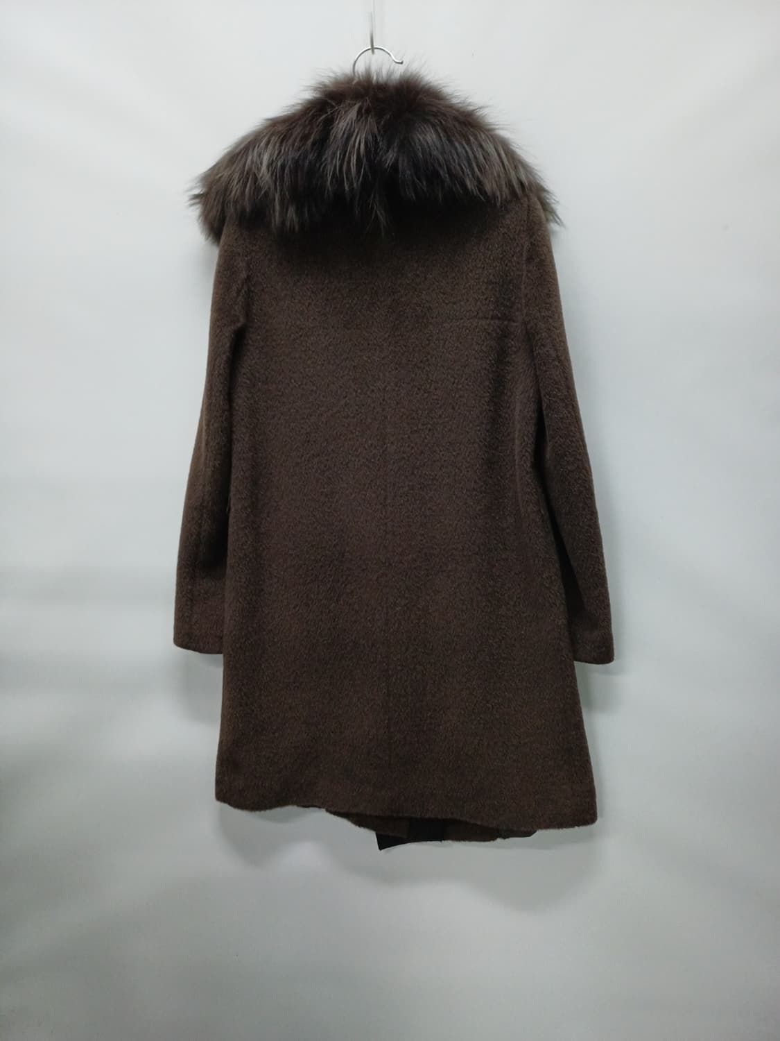 미샤(MICHAA) 정품 라마 혼방 폭스퍼 코트 상품이미지9