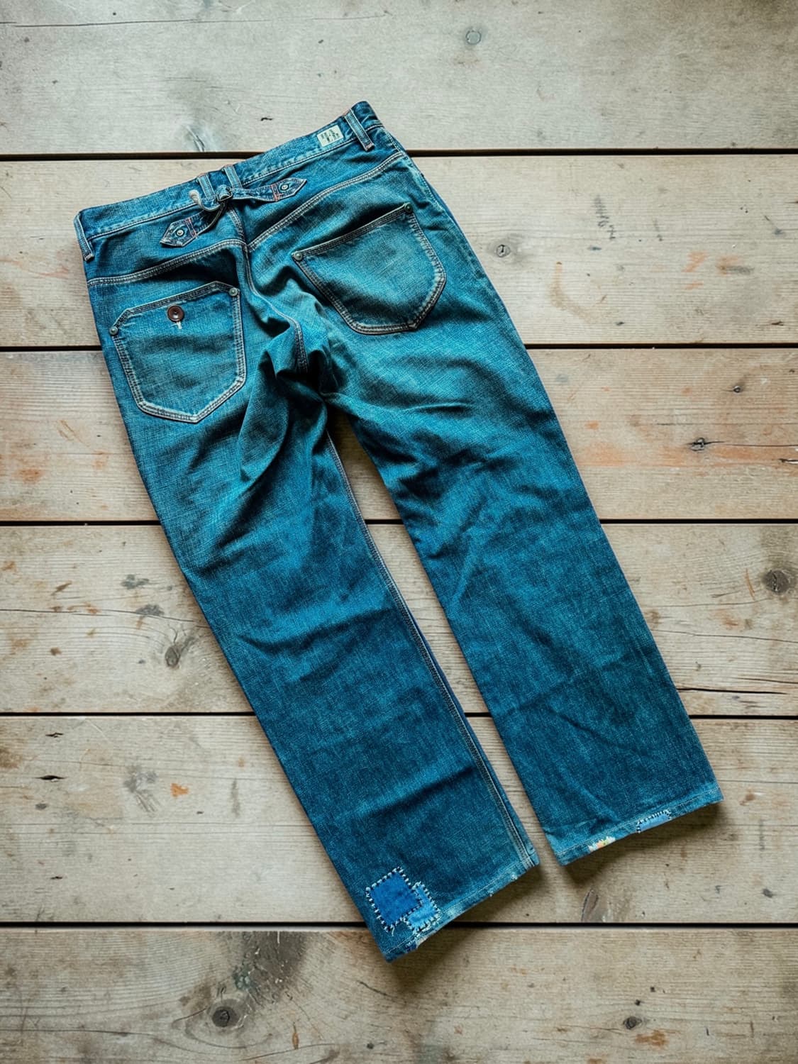 00s halb 디스트럭션 & 리페어 디스트레스드 데님 팬츠 상품이미지2