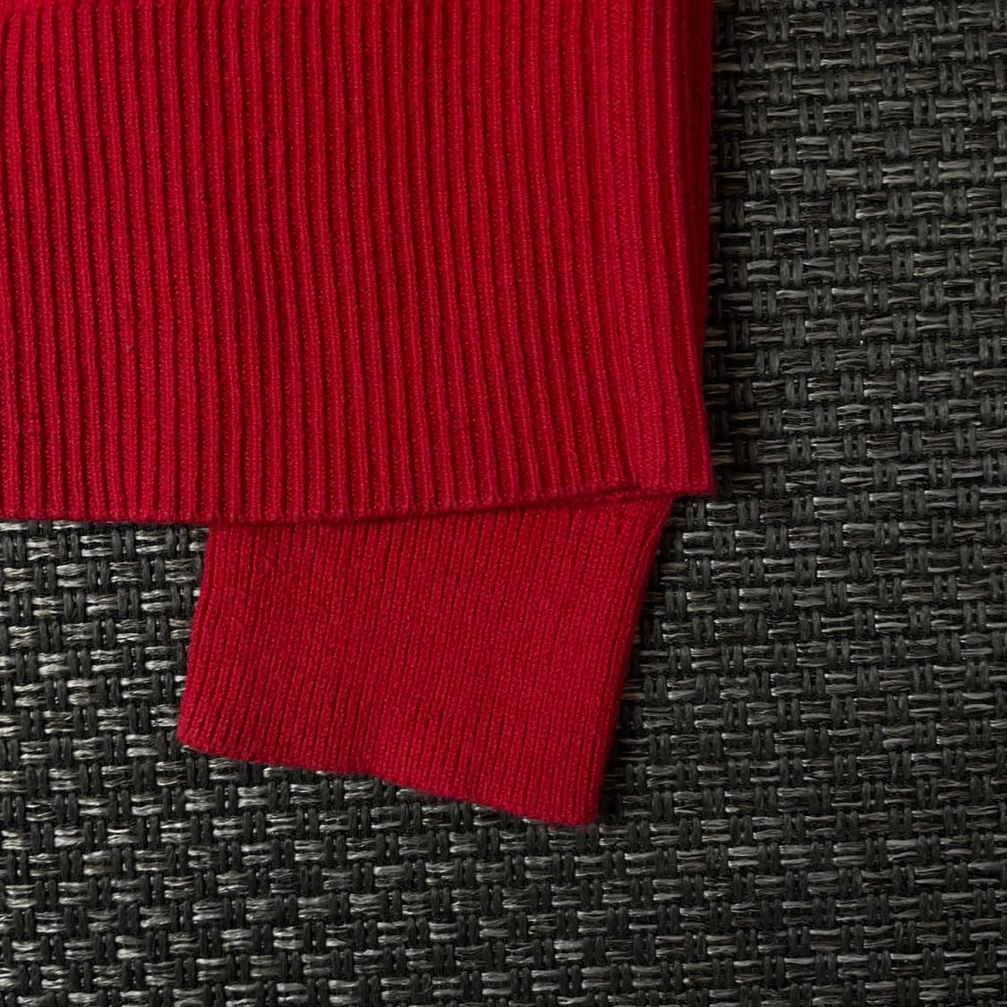  갭 레드 라운드넥 긴팔 니트 L 상품이미지5