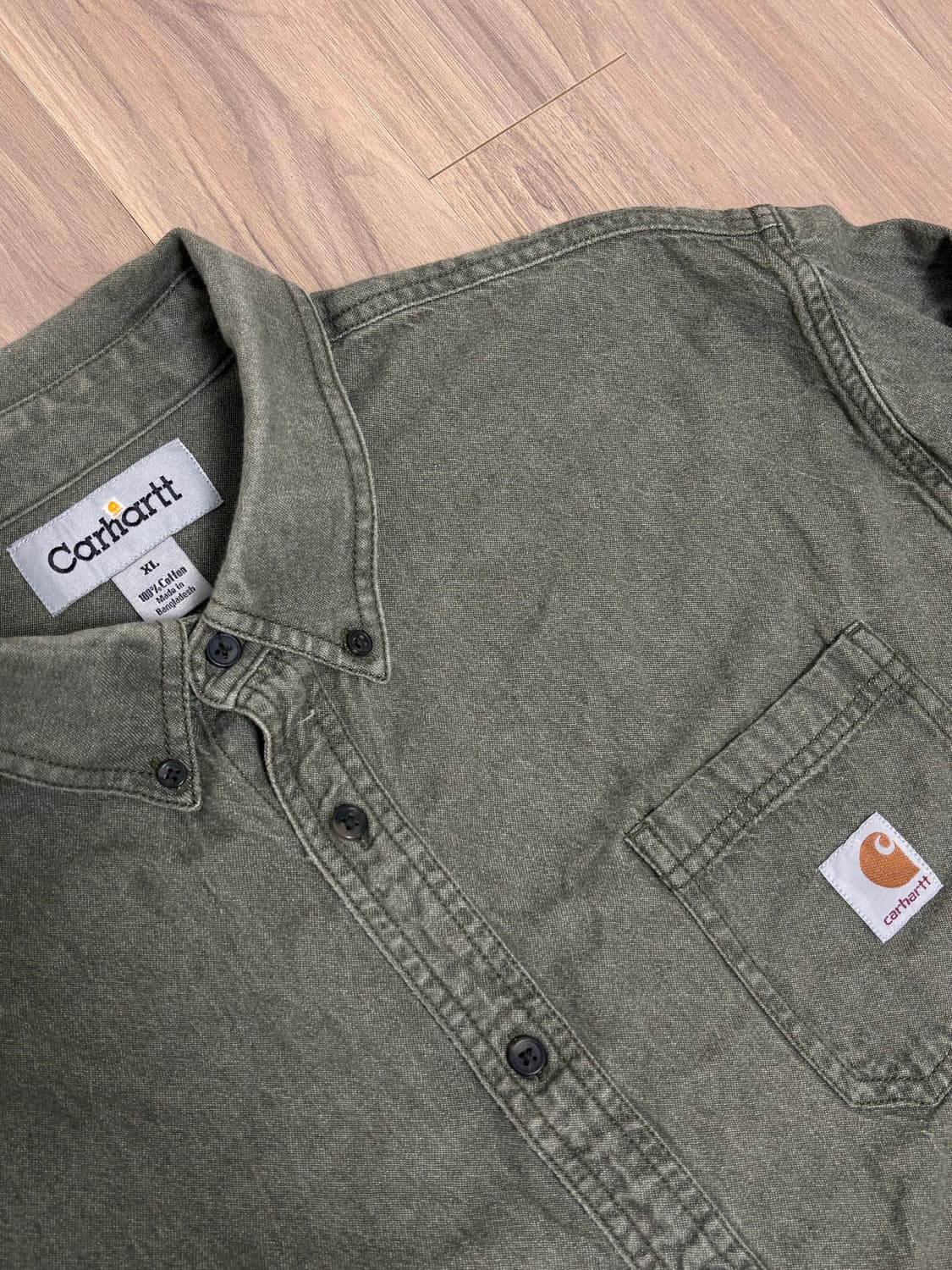 칼하트 셔츠 XL 올리브카키 상품이미지2