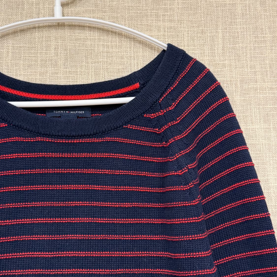 타미힐피거 스트라이프 니트 네이비 M (w) 상품이미지2