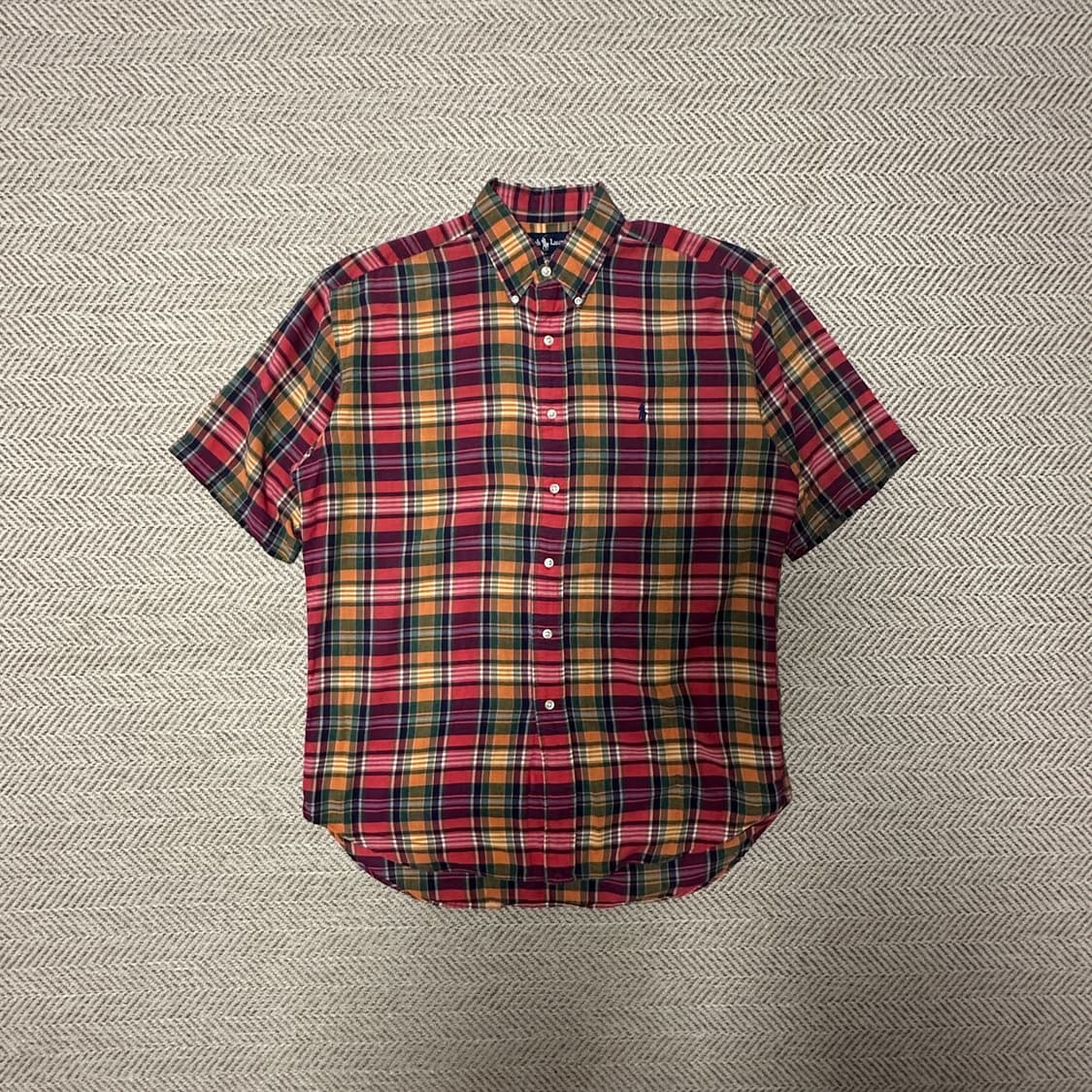 POLO RALPH LAUREN madras half shirt 상품이미지1