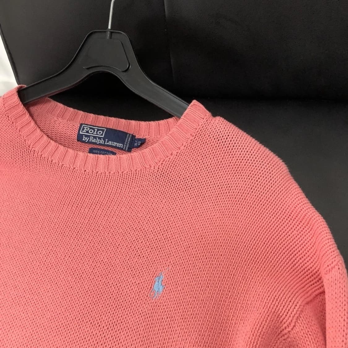 폴로 정품 오버핏 니트 연핑크 상품이미지2