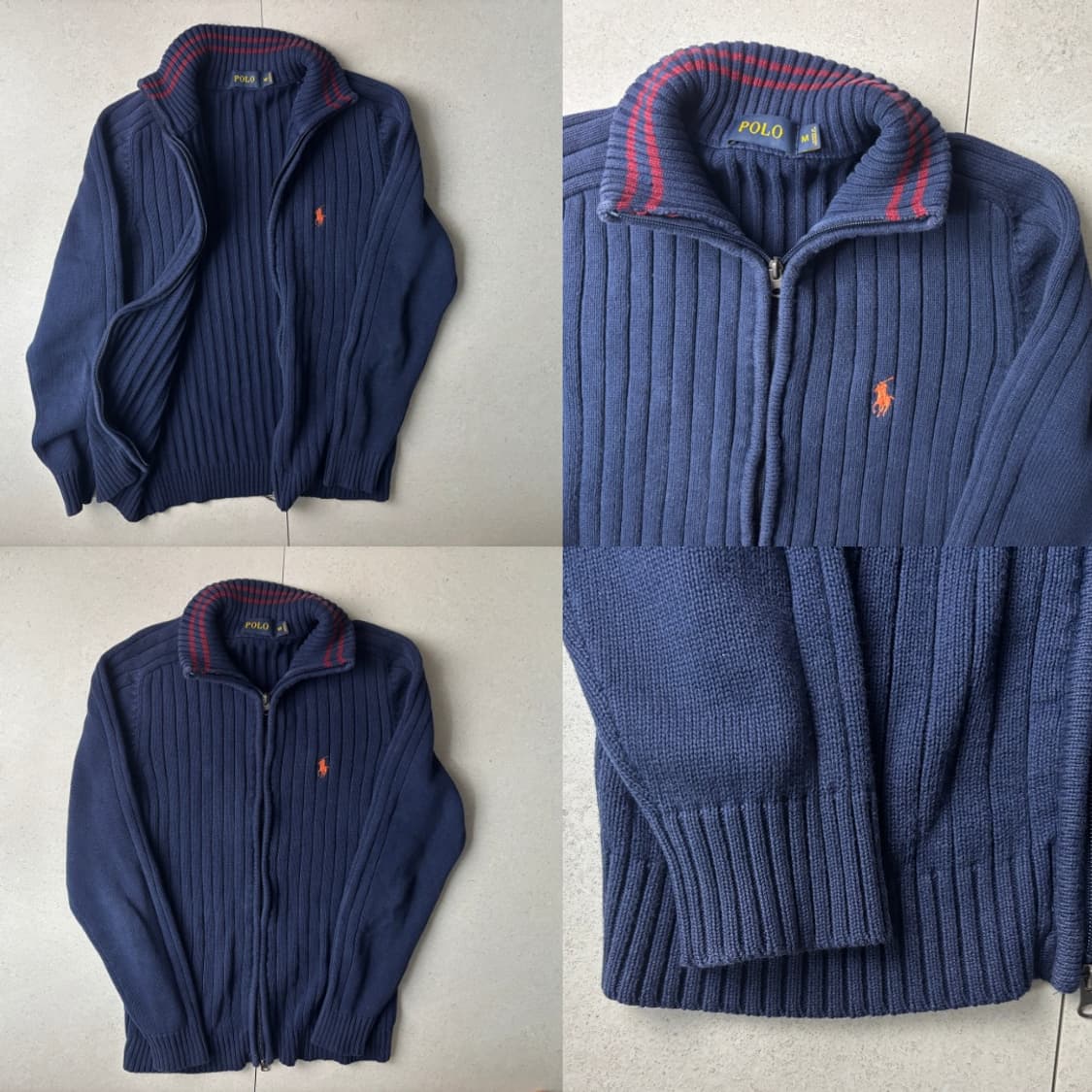 폴로 니트집업 상품이미지4