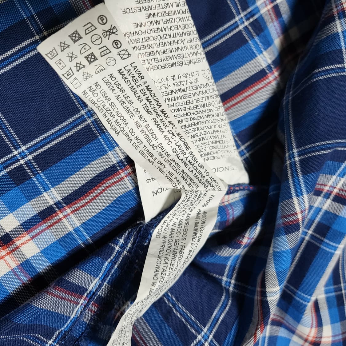 자라 데님 체크 셔츠(xl) 상품이미지6