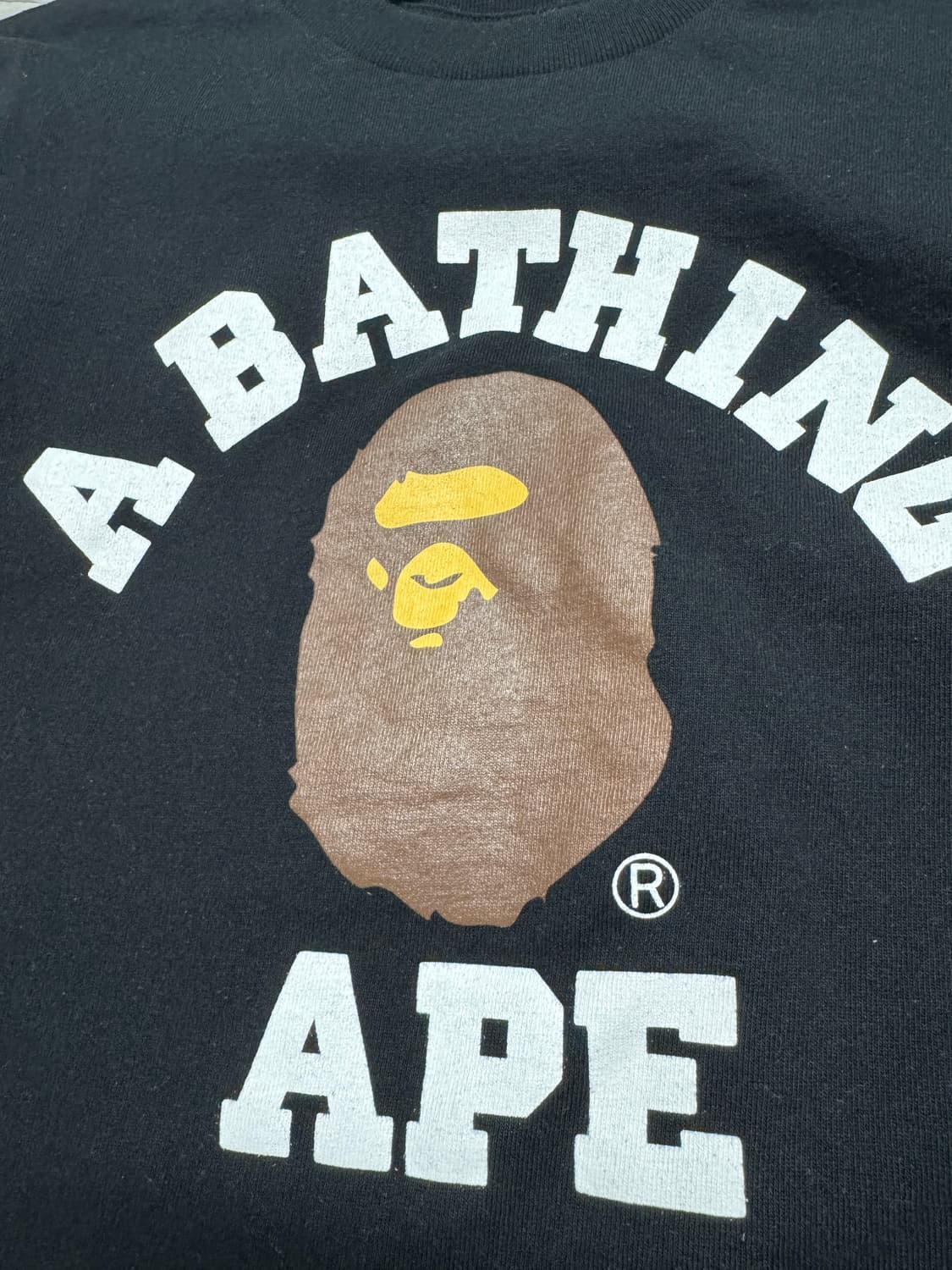 Bape College T-shirt black S 상품이미지3
