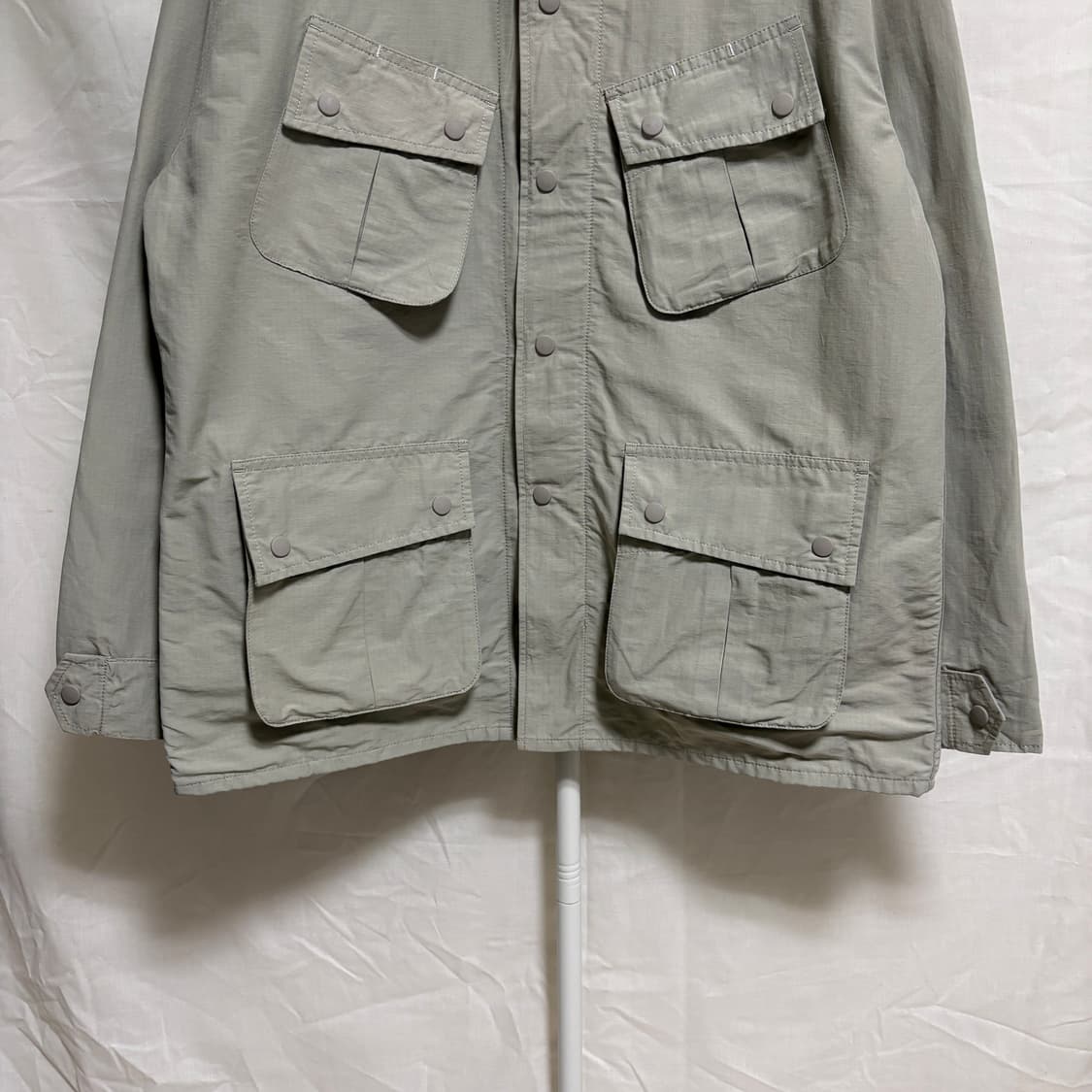 유니폼브릿지 립스탑 나일론 정글퍼티그 자켓 / 라이트그레이, XL 상품이미지3