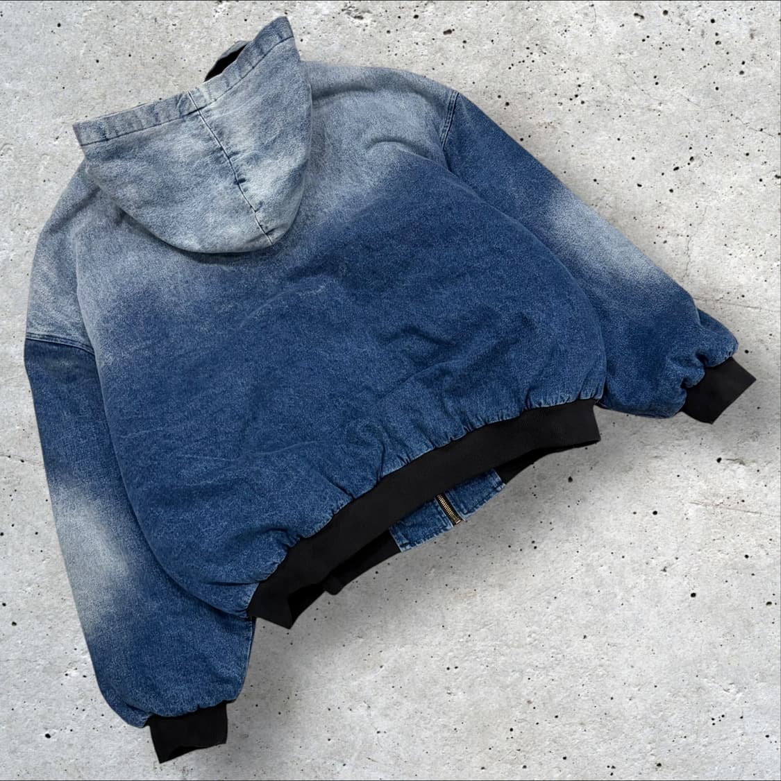 GLAMOUR 워싱 데님 후드 집업 워크 자켓 D39 상품이미지2