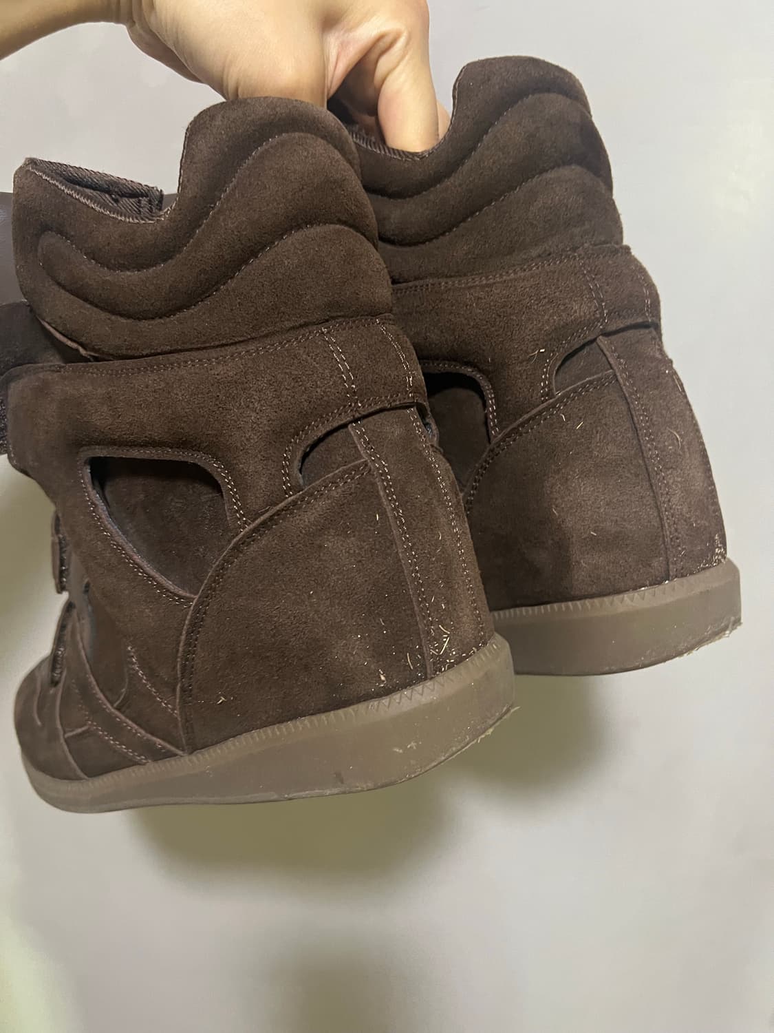 빈티지 하이탑 스니커즈 브라운 250 아쉬 이자벨 마랑 상품이미지3