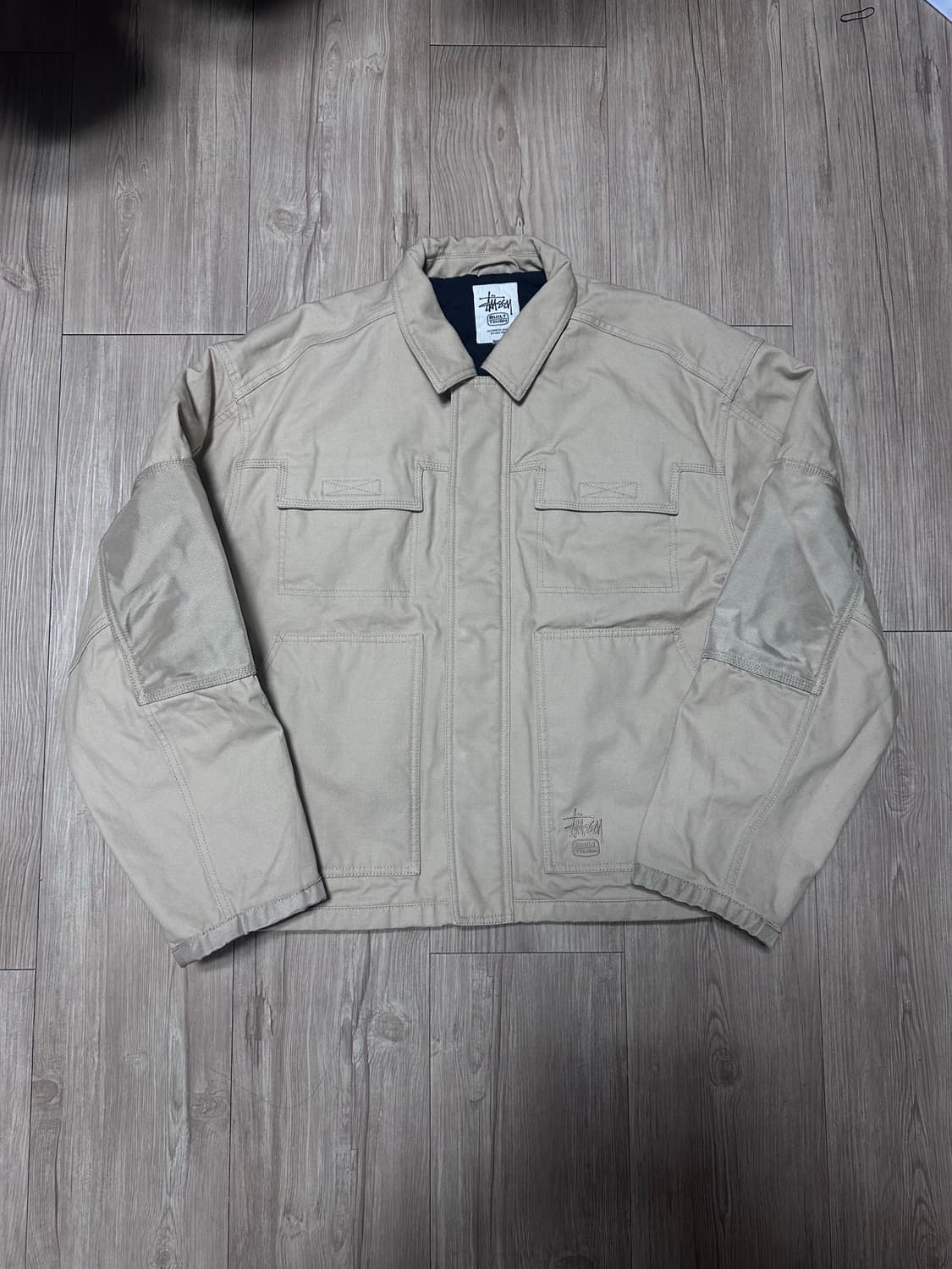 스투시 유틸리티 워크 자켓 카키 XL 상품이미지1