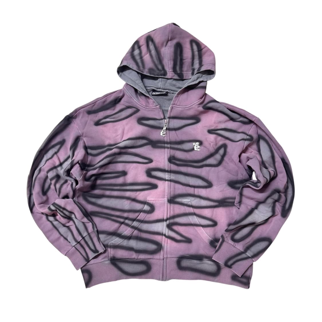 (s) 헬스타 에어브러쉬 지브라 후드집업 상품이미지1