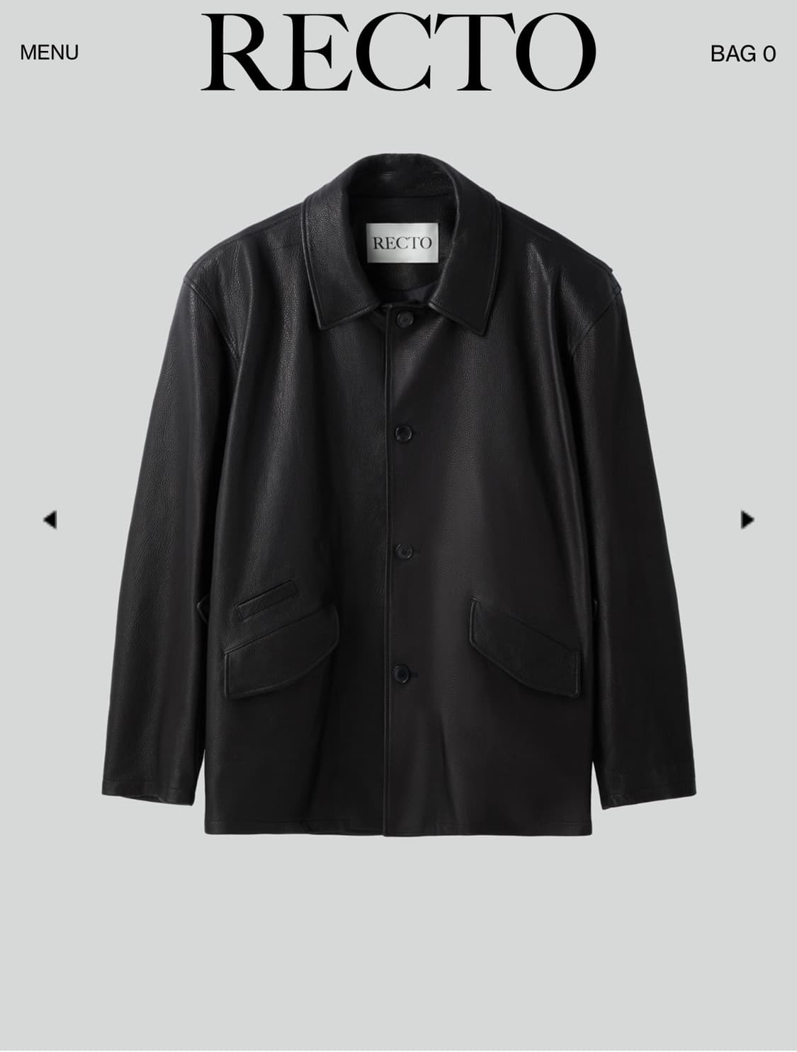 렉토 레더 초어 자켓 새상품 상품이미지1