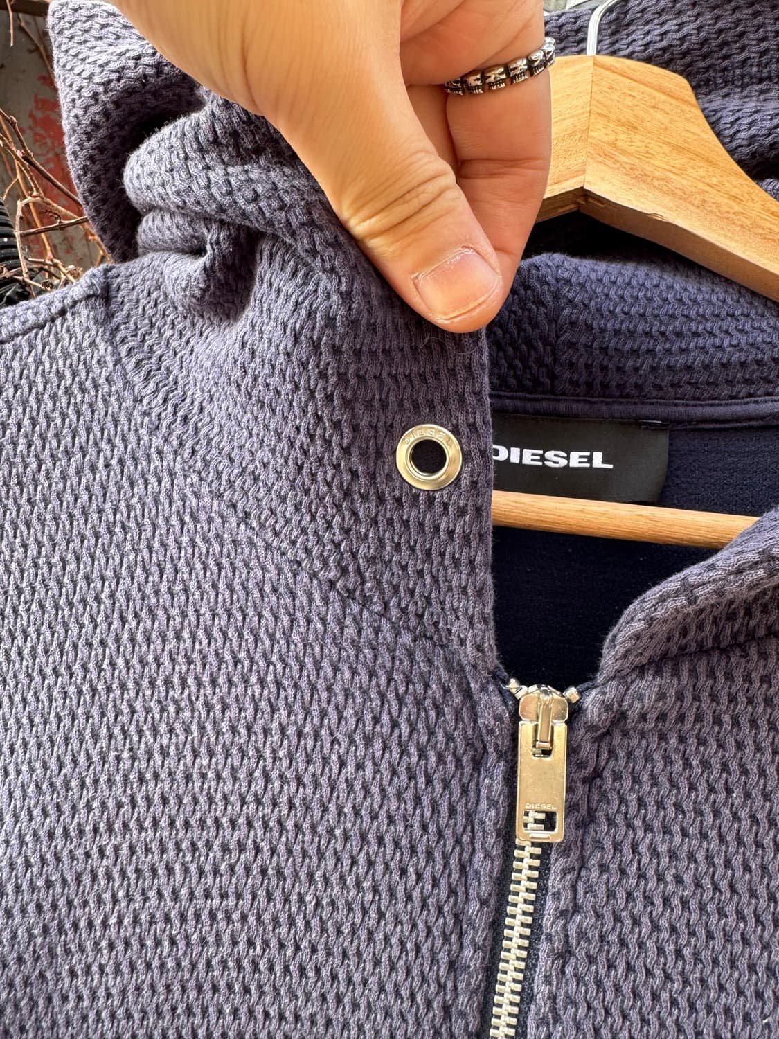 Diesel 디젤 와플 후드집업  상품이미지6