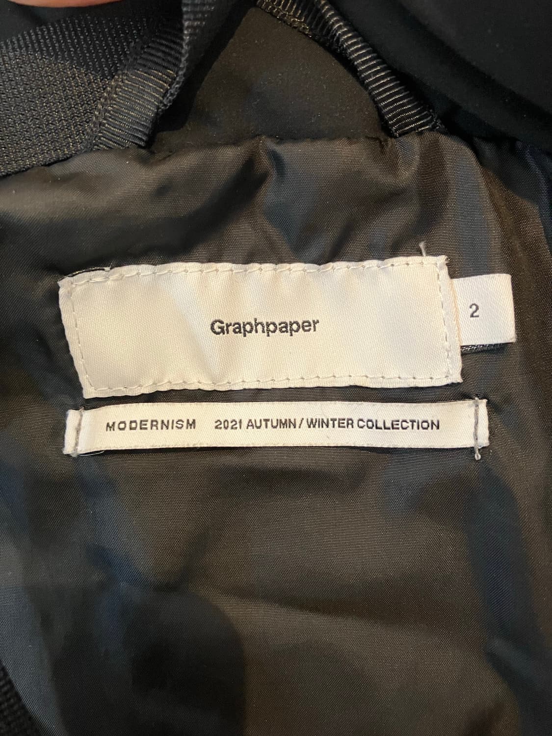 그라프페이퍼 잔터 콜라보 패딩 2사이즈 블랙 상품이미지5