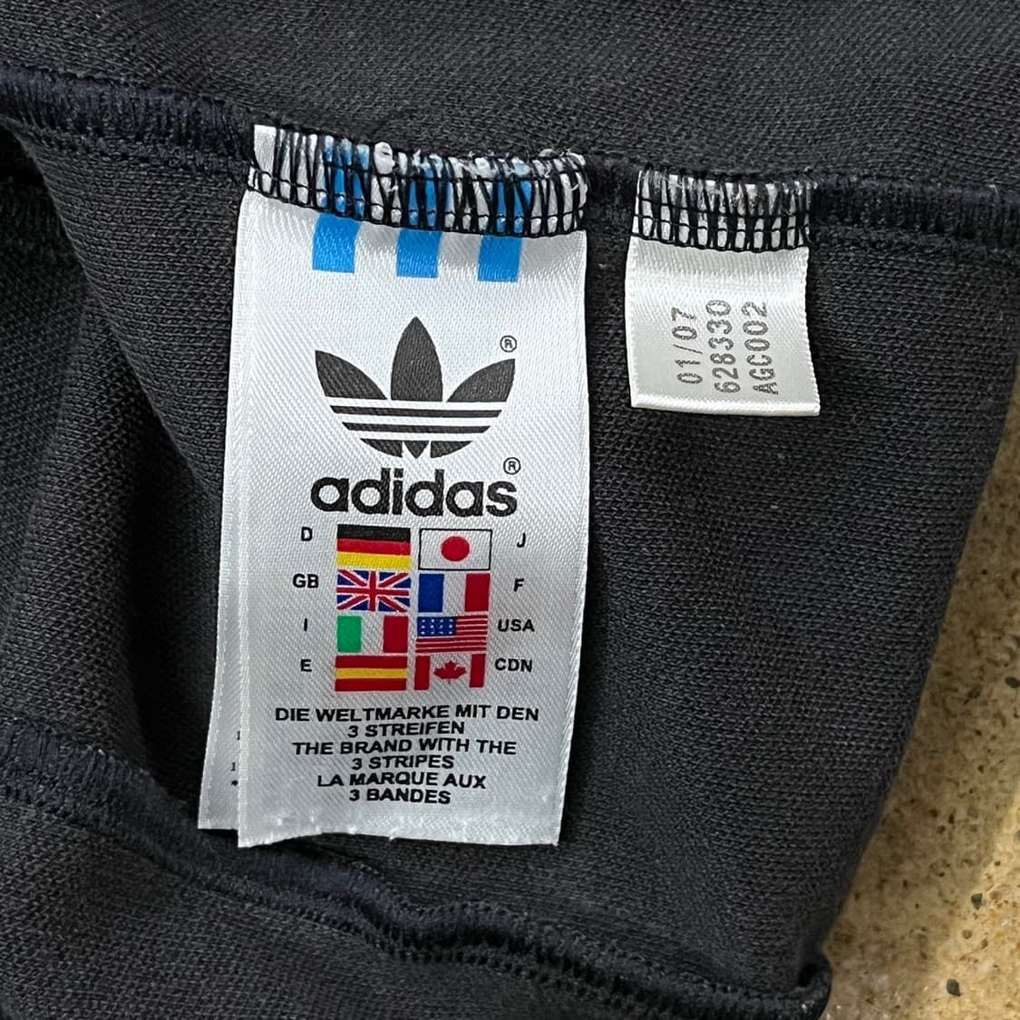 [정품/95] 아디다스 삼선 트랙탑 블랙 져지 b10 상품이미지6