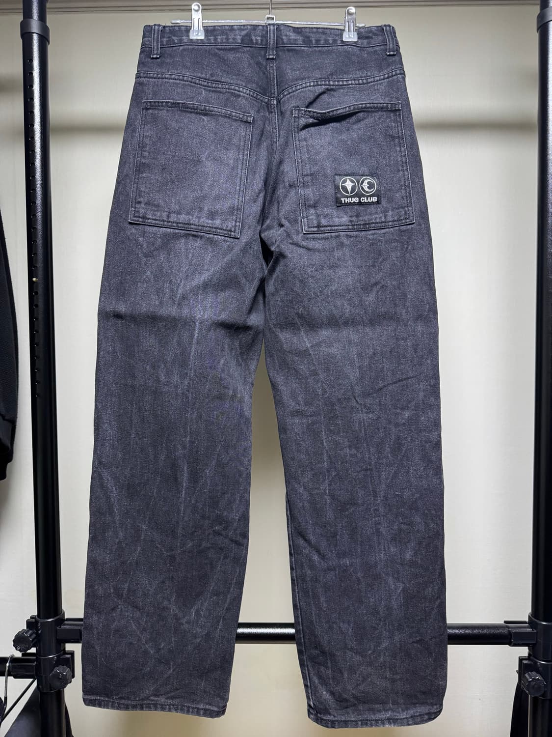[L] THUG CLUB  떠그 팬츠 블랙 상품이미지2