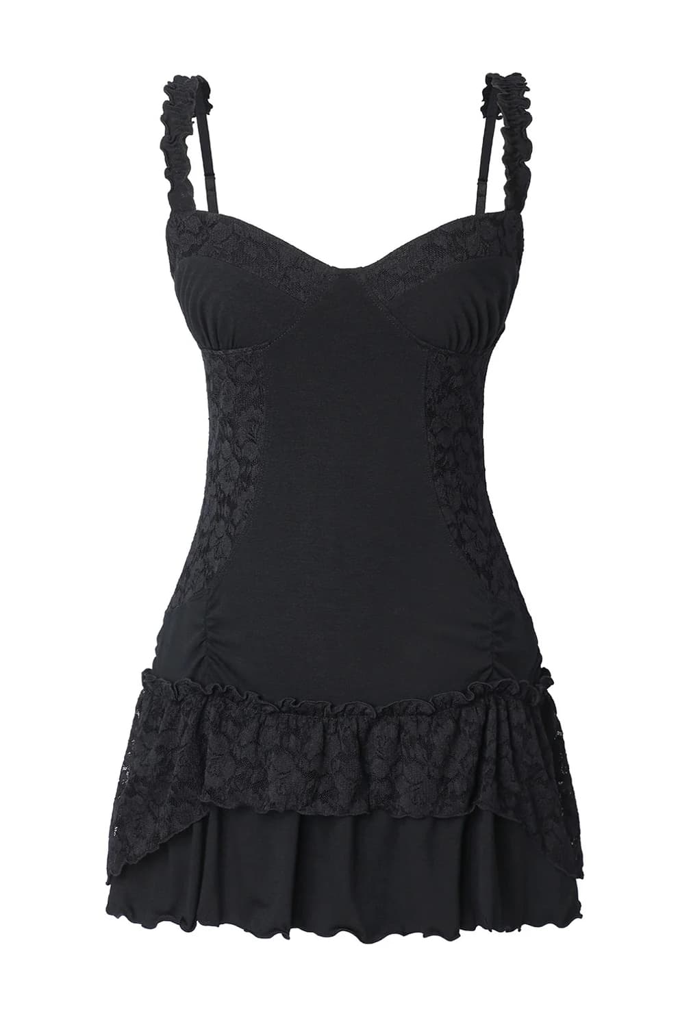 쓰리타임즈 S 나타샤 드레스 원피스 블랙 threetimes 상품이미지1