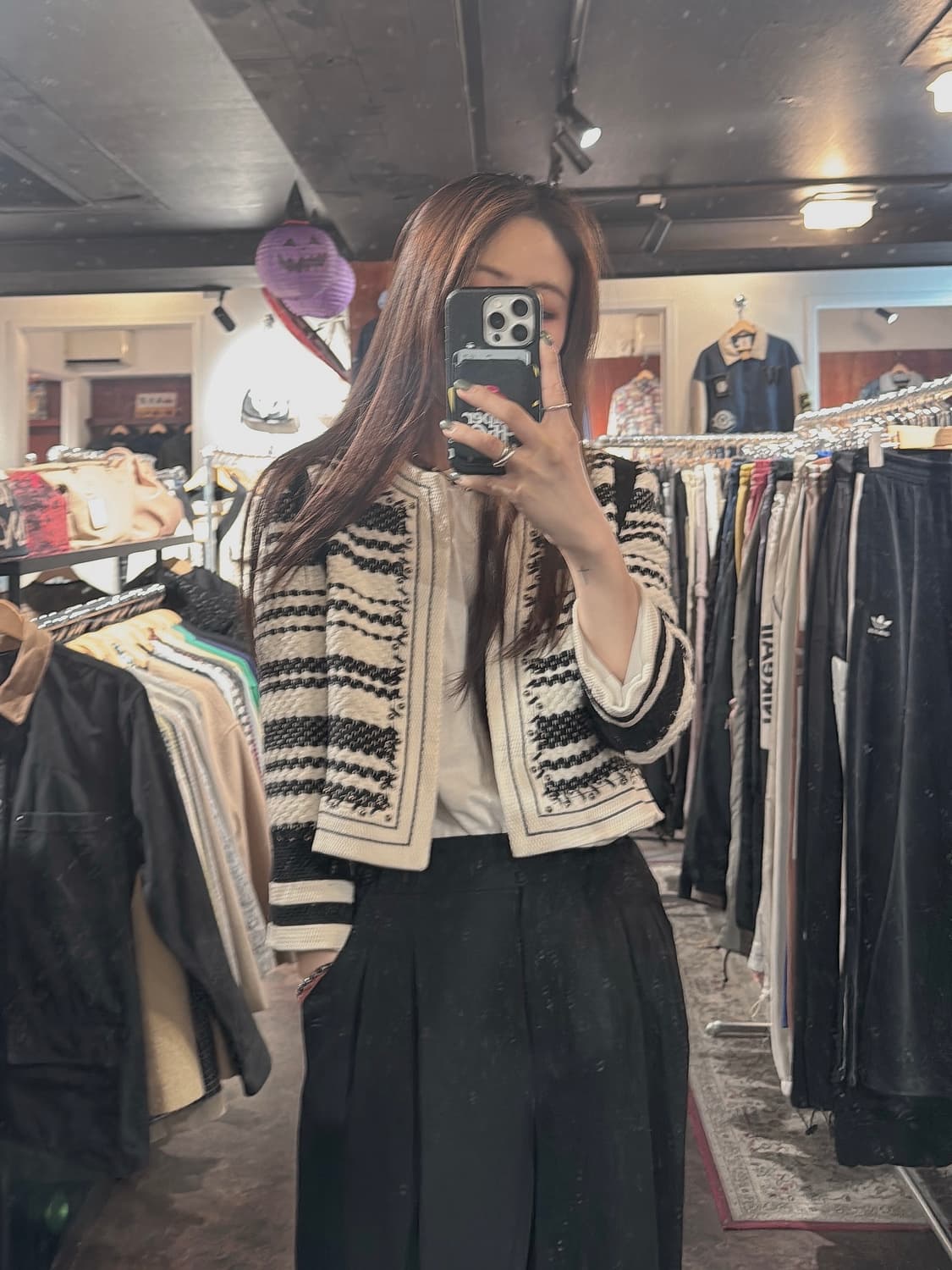 듀엘 스터트 포인트 크롭 트위드 자켓 M 상품이미지6