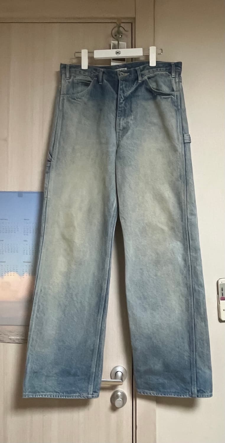 오라리 24FW 페이디드 인디고 페인터 헤비 데님 중청 상품이미지3