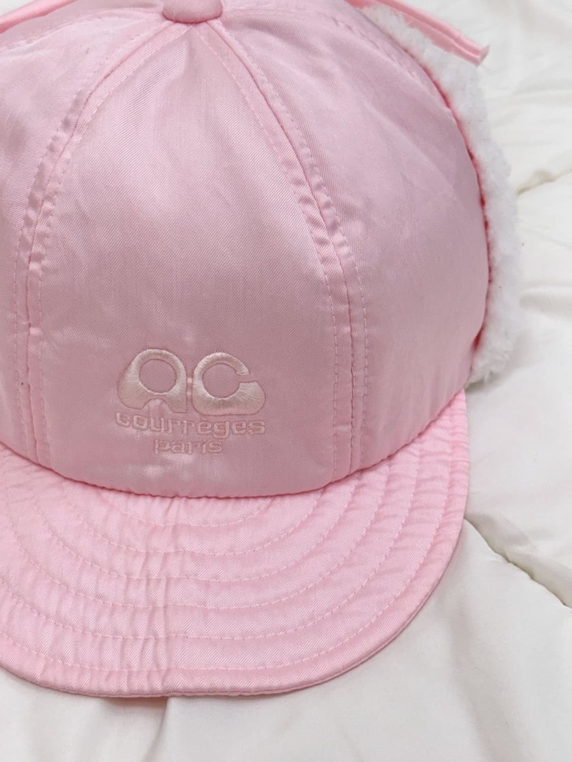  courreges / 꾸레쥬 핑크 이어머프 모자 상품이미지2