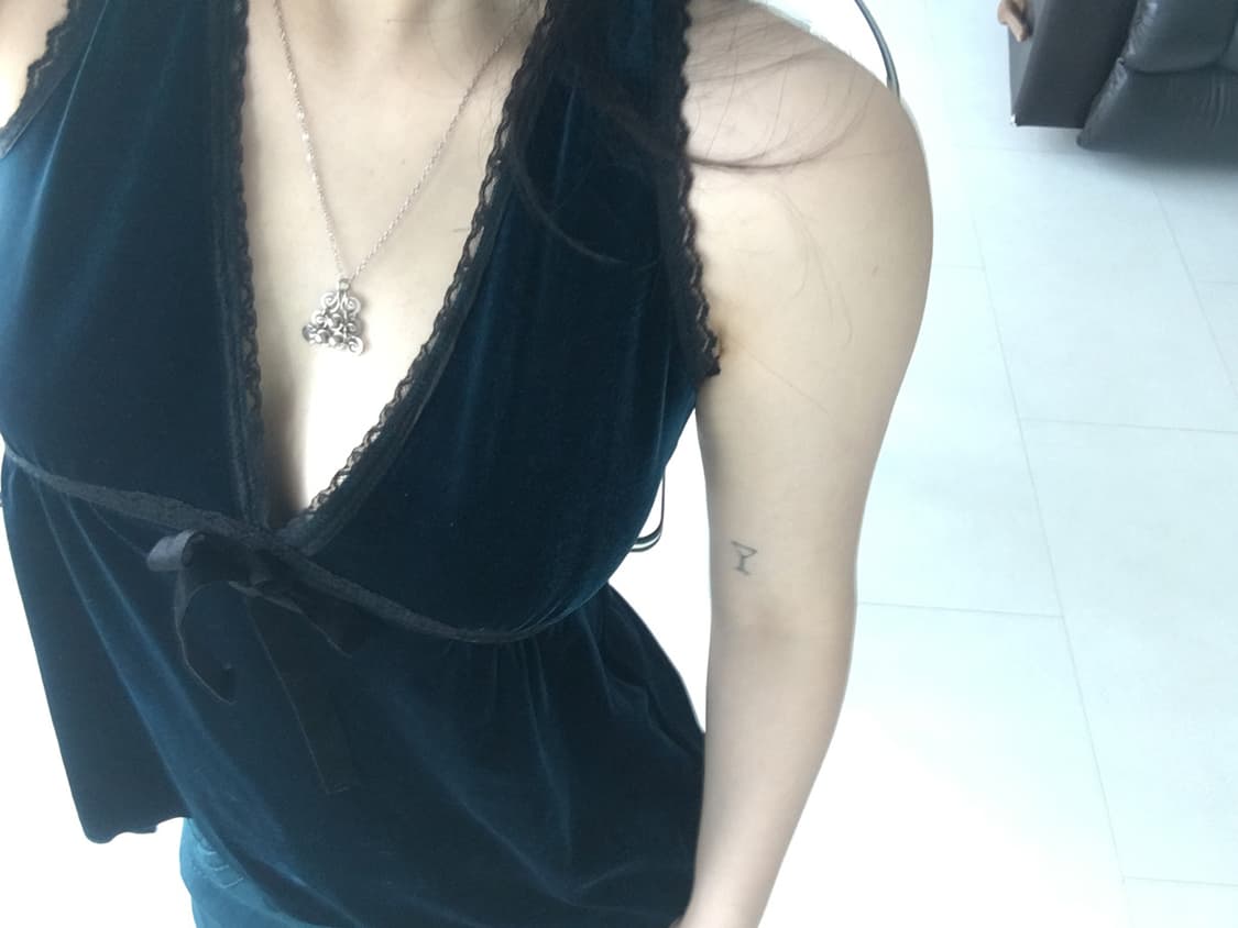 velvet ribbon top 상품이미지3