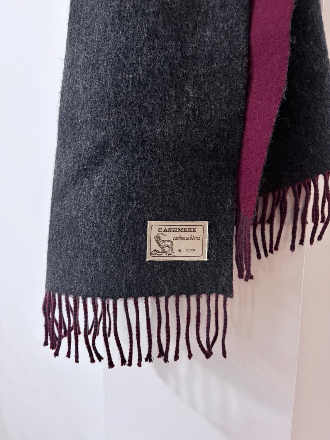 vintage reversible cashmere muffler 상품이미지2