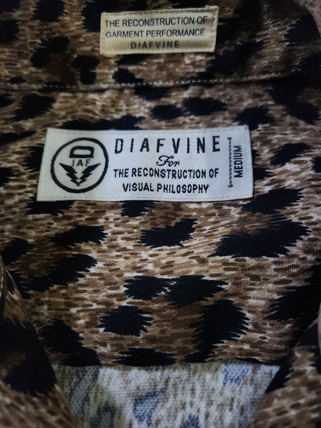 디아프바인 레오파드 셔츠. 호피/사카이/비즈빔/데우스/스투시/칼하트 상품이미지4