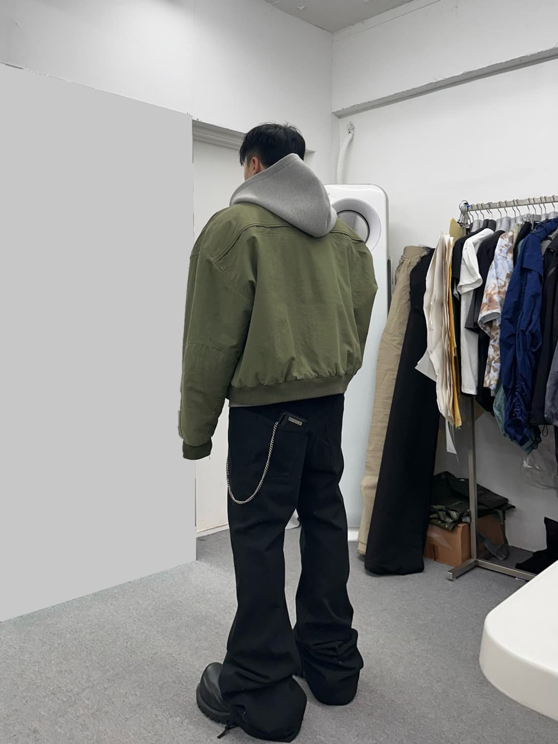 논노드 플레어 팬츠 블랙 3 상품이미지2